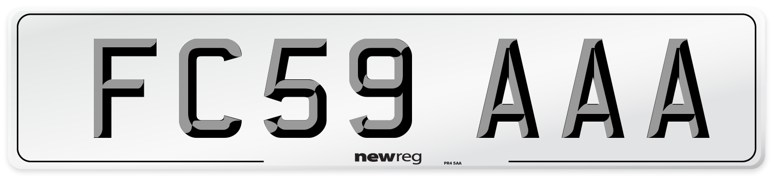 FC59 AAA Number Plate from New Reg